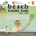 Affiche modèle Beach Tennis Tour pour les clubs : Ligue Bourgogne-Franche-Comté de Tennis