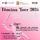 Affiche modèle Femina Tour pour les clubs : Ligue Bourgogne-Franche-Comté de Tennis