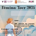 Affiche modèle Femina Tour pour les clubs : Ligue Bourgogne-Franche-Comté de Tennis