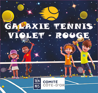 Galaxie Tennis Violet et Rouge : Comité de Tennis de Côte d'Or
