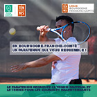 Affiche modèle ParaTennis pour les clubs : Ligue Bourgogne-Franche-Comté de Tennis
