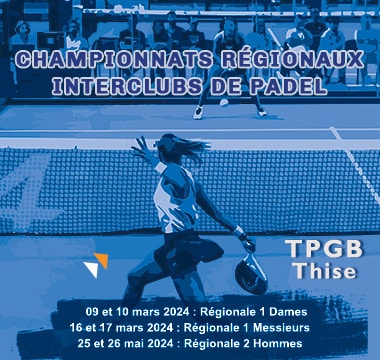 Interclubs régionaux de Padel : Ligue BFC de Tennis