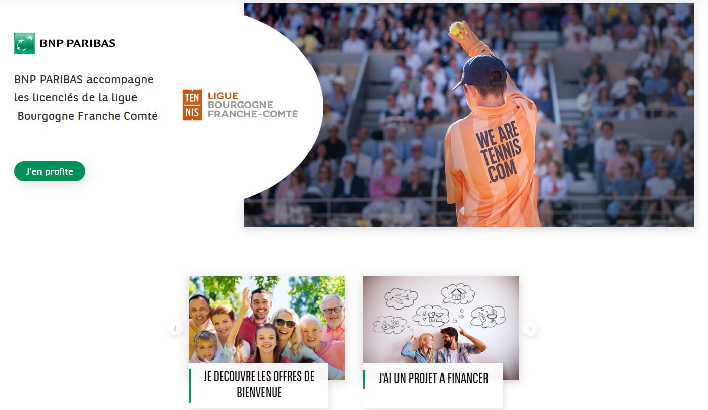 Offre de notre partenaire BNP Paribas : Ligue BFC de Tennis