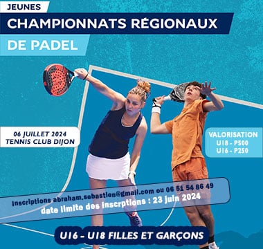 Championnats Régionaux Jeunes 2024 : Ligue BFC de Tennis